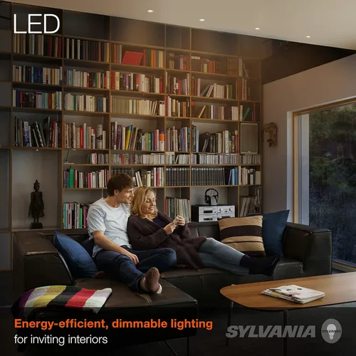 Miniatura 5 de SYLVANIA LED Flood - Bombilla R20, 50 W = 5 W, 10 años, 325 lúmenes, base media E26, regulable, 2700 K, luz blanca suave - Paquete de 2 (73993)