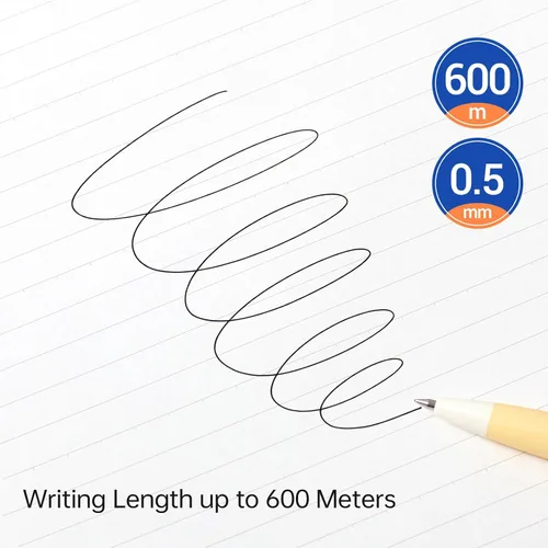 Miniatura 5 de Kaco K7 SHANGHAI City - Bolígrafos de tinta de gel, 3 bolígrafos de tinta negra, punta fina de 0.020 in, longitud de escritura de hasta 1,968.5 ft