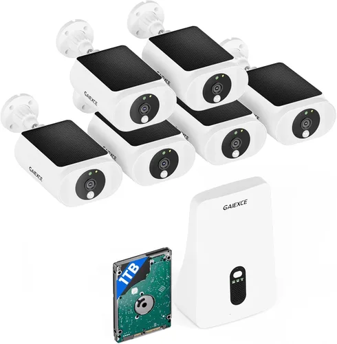 Miniatura 11 de Cámaras de seguridad solares inalámbricas para exteriores, kit de 2 cámaras expansible a 10H, cámaras sin suscripción para sistema de seguridad