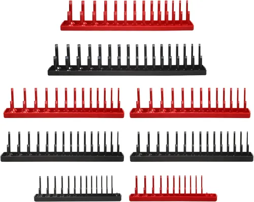 Miniatura 9 de AIUITIO Juego de 3 bandejas organizadoras de dados, bandejas de almacenamiento de dados SAE, soportes de dados de accionamiento profundos y poco