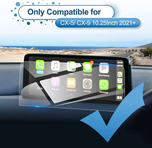 Miniatura 2 de Protector de pantalla CX5 2021-2025 para Mazda CX-5 (2.5 S Select/Preferred/Carbon/Premium/Carbon/Turbo) Pantalla táctil de 10.25 pulgadas, vidrio