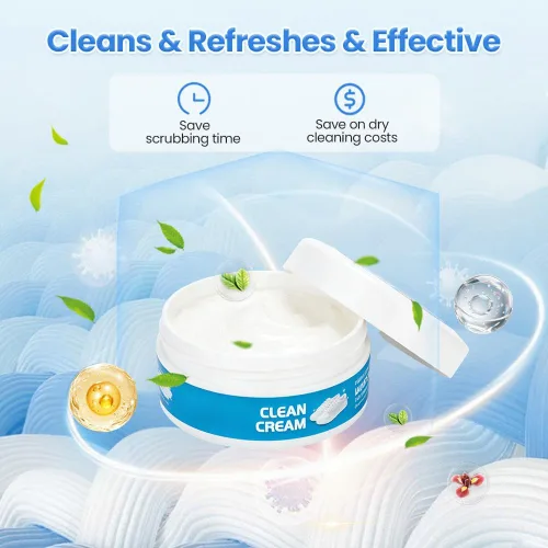 Miniatura 4 de Crema limpiadora de zapatos blanca, 2026 mejorada multiusos sin lavado sólido viene con esponja que elimina manchas, crema limpia zapatos blancos