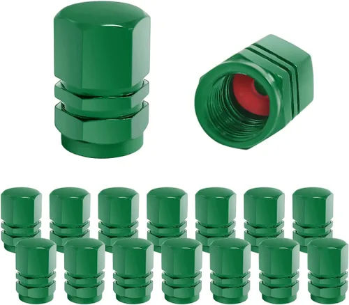 Miniatura 16 de 16 PIEZAS Tapas de Vástago de Válvula de Neumático de Auto, Tapas/Cubiertas de Válvula de Neumático de Rueda de Auto Impermeables y Herméticas Rojo