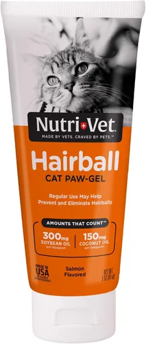 Miniatura 7 de Nutri-Vet Hairball Paw Gel, Remedio para bolas de pelo de gato, Suministros para gatitos, Alivio de bolas de pelo para gatos, Ayuda para el aseo
