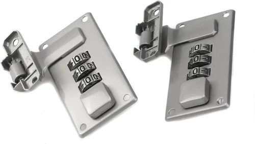 Miniatura 3 de Cerradura de combinación para maleta de equipaje, hebilla de bloqueo de contraseña de 3 dígitos para caja de herramientas, con tornillos (níquel)