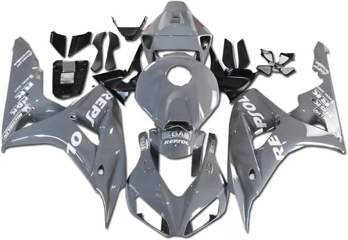 Miniatura 16 de Carenado negro brillante para Honda 2006 2007 CBR1000RR CBR 1000RR nueva inyección ABS plásticos cuerpo kit cuerpo trabajo 06 07