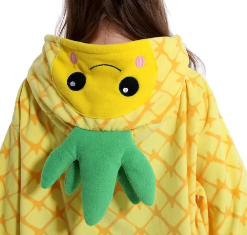Miniatura 5 de vavalad Disfraces de piña para adultos, pijamas de una pieza, piña, fruta y piña, regalos para mujeres y hombres
