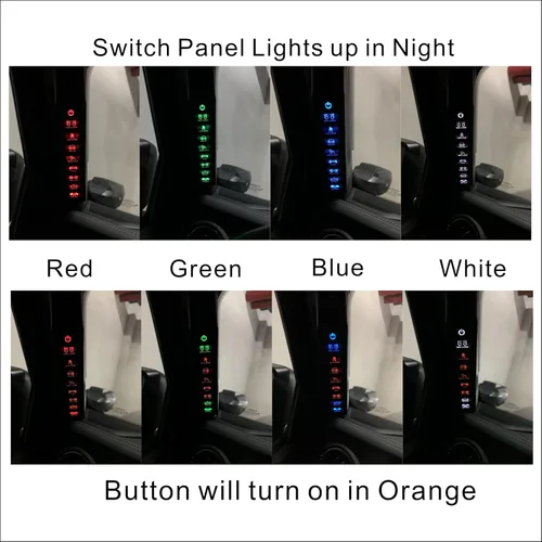 Miniatura 6 de Voswitch JL800 Panel de interruptores de agarre para Jeep Wrangler JL 2018-2023 y Gladiator 2020-2023