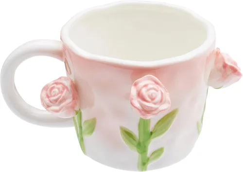 Miniatura 25 de Taza de cerámica de Narval con animal 3D oculto en el interior, taza de 12 oz con figura de dibujos animados hecha a mano, linda taza sorpresa