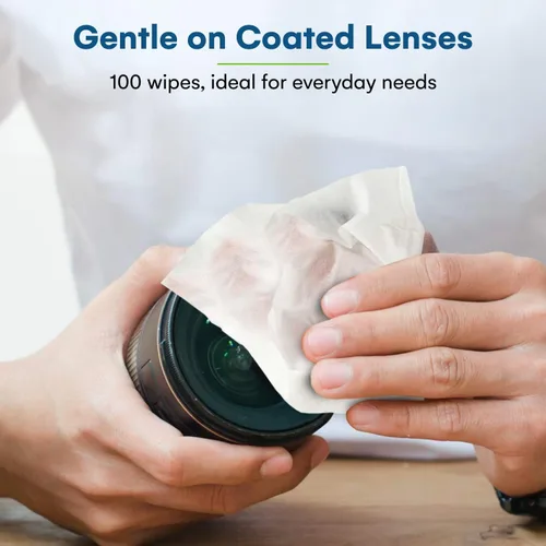Miniatura 6 de Care Touch Toallitas para Lentes de Anteojos - 100 Unidades de Toallitas Prehumedecidas Envueltas Individualmente, 5 x 6 Pulgadas - Limpiador