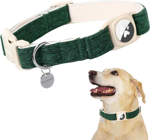 Miniatura 39 de DOGWONG Collar para perro de San Valentín, collar ajustable de algodón con corazón de caramelo azul, perfecto para perros pequeños a medianos