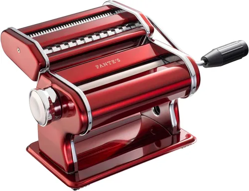 Miniatura 8 de Fante's Supreme Pasta Maker, Máquina compacta de prensa manual de fideos con base de succión antideslizante para pasta casera fresca, ravioles, Negro