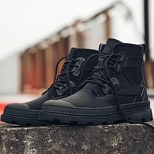 Miniatura 4 de Botas Chelsea para hombre, zapatos casuales de cuero para hombre, Oxford para hombre, color negro, talla grande de EE. UU. para cuero de vaca ancho
