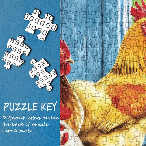 Miniatura 7 de Rompecabezas de Granja de Pollos para Adultos 1000 Piezas, Rompecabezas de Animales y Flores, Rompecabezas de Girasol de Acción de Gracias Aves