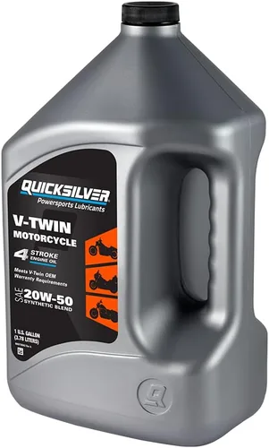 Miniatura 4 de Quicksilver Aceite sintético para motocicleta 20W-50, 1 galón