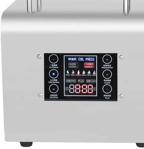 Miniatura 3 de Máquina automática de prensa de aceite de semillas de nuez Expulsor de aceite eléctrico Extractor de prensa de aceite para lino de coco, maní