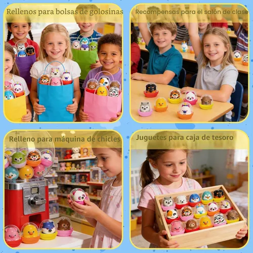 Miniatura 6 de PAQUETE DE 20 Recuerdos de Fiesta para Niños Llenos de Juguetes Esponjosos, Rellenos para Bolsas de Dulces de Cumpleaños, Premios de Aula
