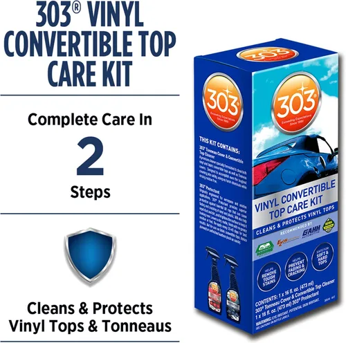 Miniatura 2 de 303 Products 30510 Kit de Limpieza y Cuidado para Capota de Vinilo Convertible - Limpia y Protege Capotas de Vinilo - Incluye Cubierta Tonneau