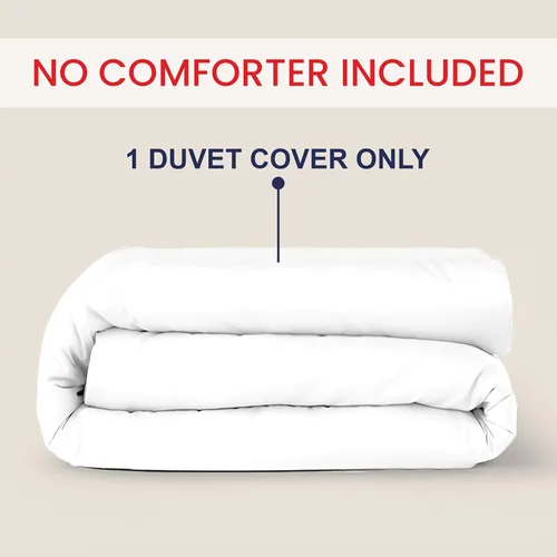 Miniatura 2 de Kotton Culture - Funda de edredón de 120"x 98" para cama extragrande King de 1 pieza, 100% algodón egipcio - Funda de edredón de lujo de 1000 TC