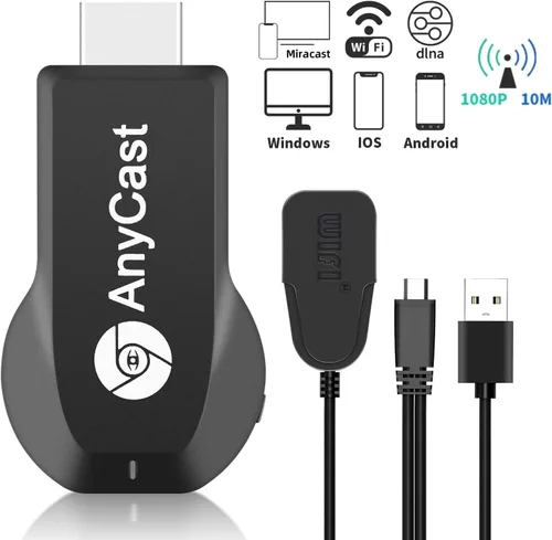Miniatura 2 de Adaptador de espejo de pantalla inalámbrico HDTV Pantalla WiFi 4K HD Dongle de transmisión de video para TV/proyector/monitor, AirPlay y receptor
