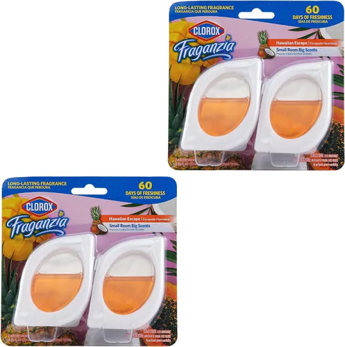 Miniatura 20 de Clorox Fraganzia - Ambientador para habitaciones pequeñas, manzana y canela, despegar y colocar, sin enchufe, sin batería, para armarios