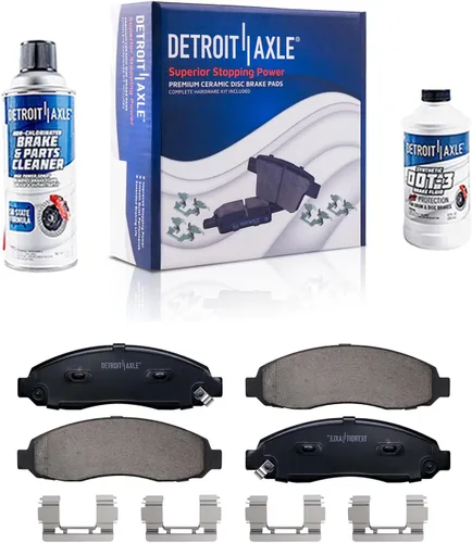 Miniatura 123 de Detroit Axle - Pastillas de Freno Delantero para Mercedes- Benz C230 C250 C300 SLK250, Pastillas de Freno Cerámica w/Reemplazo de Hardware