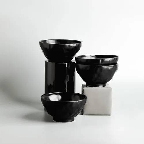 Miniatura 7 de Stone by Mercer Project NENDO - Juego de vajilla de 16 piezas, color negro