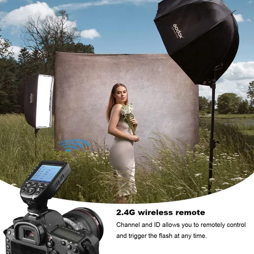 Miniatura 2 de Godox XPro-N i-TTL 2.4G Transmisor de disparador de flash inalámbrico de sincronización de alta velocidad compatible con cámaras Nikon, 1/8000s, 11