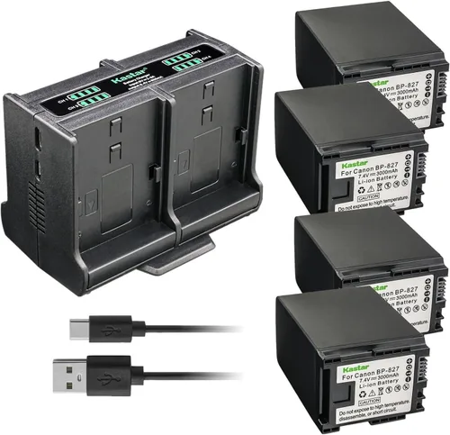 Miniatura 10 de Kastar Cargador de batería cuádruple compatible con Canon VIXIA HF S10 HFS10, VIXIA HF S11 HFS11, VIXIA HF S20 HFS20, VIXIA HF S21 HFS21, VIXIA HF