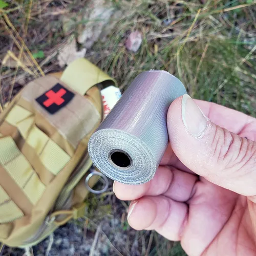 Miniatura 2 de Mini cinta adhesiva – Rollos de bolsillo resistentes para camping, viajes, medicina, ciclismo, vehículo, etc. – Paquete de 3 – 2 pulgadas de ancho x