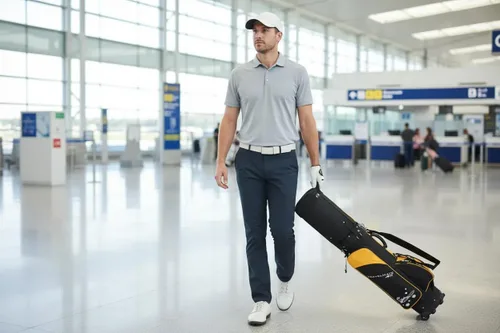 Miniatura 4 de Deluxe Golf Travel Mate CarryOn - Funda para carrito de golf con cerradura TSA y cubierta de protección Convenient 2-in-1 hybrid golf bag and