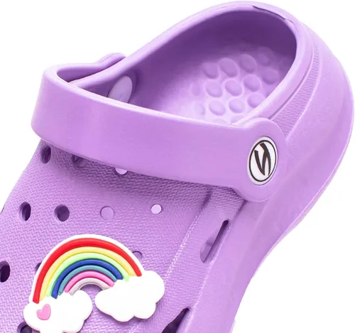 Miniatura 4 de WOUEOI Zapatos de jardín para niños y niñas, sandalias de dibujos animados, zuecos para niños