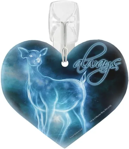 Miniatura 5 de Harry Potter - Always Patronus - Accesorio de impresión acrílica colgante en forma de corazón - Perfecto para regalar o coleccionar Heart shaped