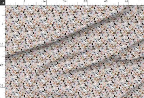 Miniatura 2 de Spoonflower Tela – Gafas de perro chihuahua gris chihuahuas cachorro hipster amigable mascota impresa en tela de gasa cuarto gordo – costura moda