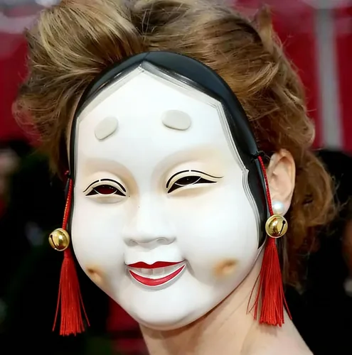 Miniatura 5 de Gmasking Prajna Hannya - Máscara japonesa de Noh Cosplay para adultos, fiesta de disfraces de Halloween