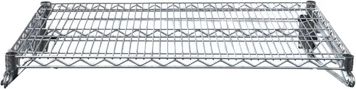 Miniatura 13 de Estante de pared de almacenamiento de alambre cromado resistente (18 x 30 pulgadas)