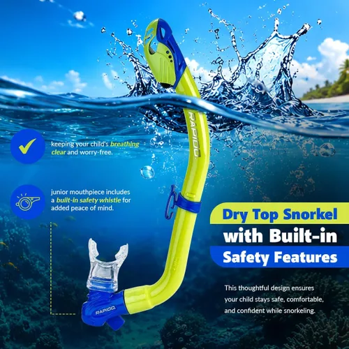 Miniatura 4 de Phantom Aquatics Rapido Clareza Junior Mask and Snorkel Combo