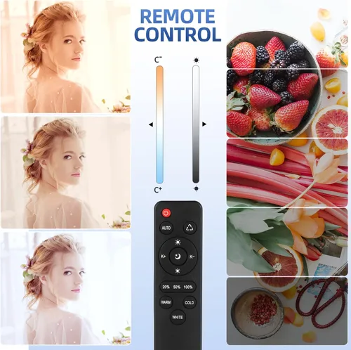 Miniatura 3 de Bombilla LED tricolor regulable de 175 W para fotografía de 3000 a 6700 K, bombilla de caja de luz de color en enchufe E27 para fotografía
