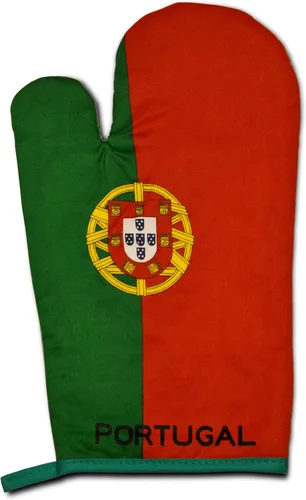 Miniatura 3 de Portugal Bandera Cocina y Barbacoa Set w/Delantal, Guante de Horno y Olla Portugués, Verde, rojo, amarillo., Talla única