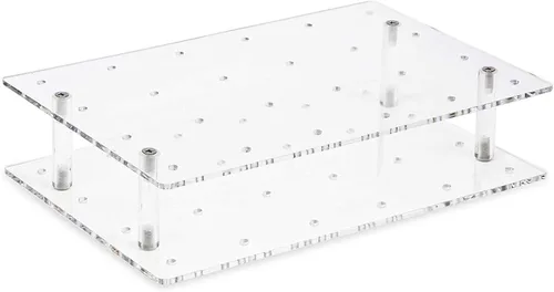 Miniatura 3 de Stockroom Plus Soporte para tartas, 24 agujeros, acrílico transparente, 9 x 5.9 x 2 pulgadas, estante y bandeja para tartas, exhibición para 24