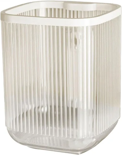 VALINK Basurero transparente, papelera de acrílico transparente con soporte, estuche de almacenamiento multiusos para dormitorio, hogar, oficina,