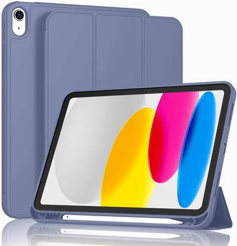 Miniatura 36 de ToaPoia - Funda para iPad (A16) de 11 pulgadas 2025/iPad 10.ª generación de 10.9 pulgadas 2022, cubierta protectora delgada con soporte triple