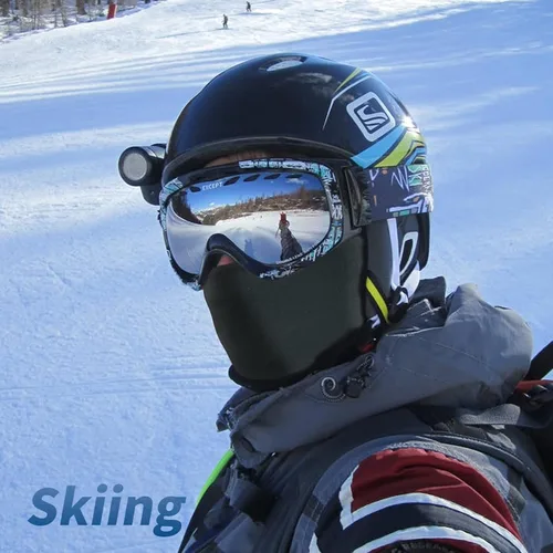 Miniatura 2 de YESLIFE Máscara de esquí, máscara facial para hombres y mujeres, esquí, snowboard, motocicleta, protección UV y protección contra el viento