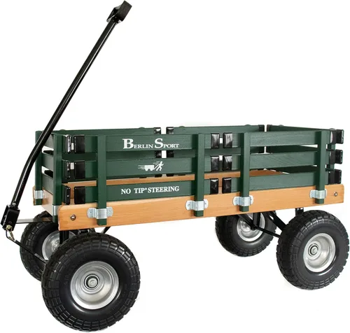 Miniatura 11 de Carreta Deportiva Berlin Flyer - Modelo F410 - Fabricada por Amish en Ohio, EE. UU. - Neumáticos antipinchazos de 10 pulgadas (Azul)