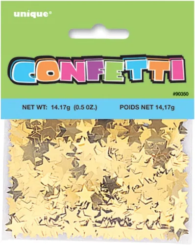 Miniatura 2 de Confeti de papel de aluminio dorado brillante – 0.5 oz (1 pieza), perfecto para cumpleaños, baby showers, vacaciones y más