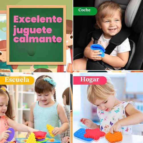 Miniatura 7 de Juguetes Sensoriales Esponjosos para Niños Pequeños: Juguete Sensorial Súper Suave y Texturizado para Niños Autistas con Necesidades Especiales