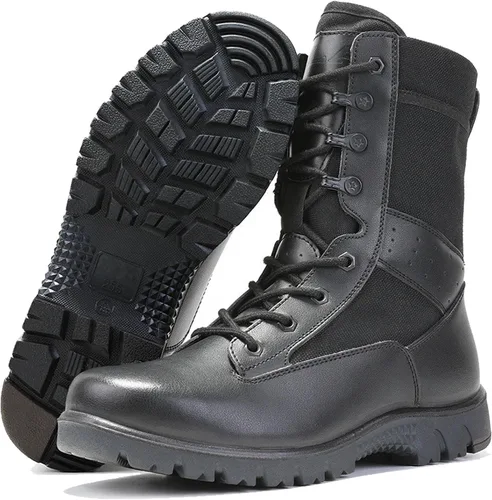 Miniatura 2 de Botas de trabajo tácticas militares para hombres con cremallera lateral Botas de combate del ejército