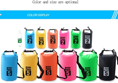 Miniatura 7 de Bolsa seca flotante impermeable Bear Outdoor, para canotaje, kayak, senderismo, snowboard, acampada, rafting, pesca y excursionismo Naranja