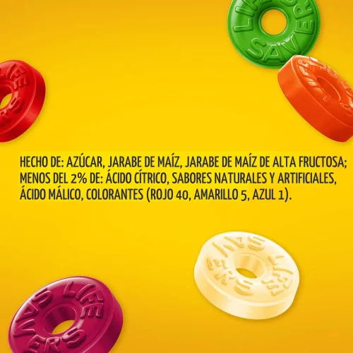 Miniatura 3 de LIFE SAVERS Bolsa de caramelos duros de 5 sabores, caramelos duros envueltos individualmente para bolsas de regalos, viajes por carretera