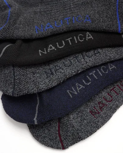 Miniatura 4 de Nautica Calcetines de rendimiento para hombre con comodidad acolchada paquete de 6